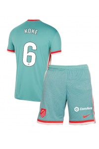 Atletico Madrid Koke #6 Babytruitje Uit tenue Kind 2024-25 Korte Mouw (+ Korte broeken)